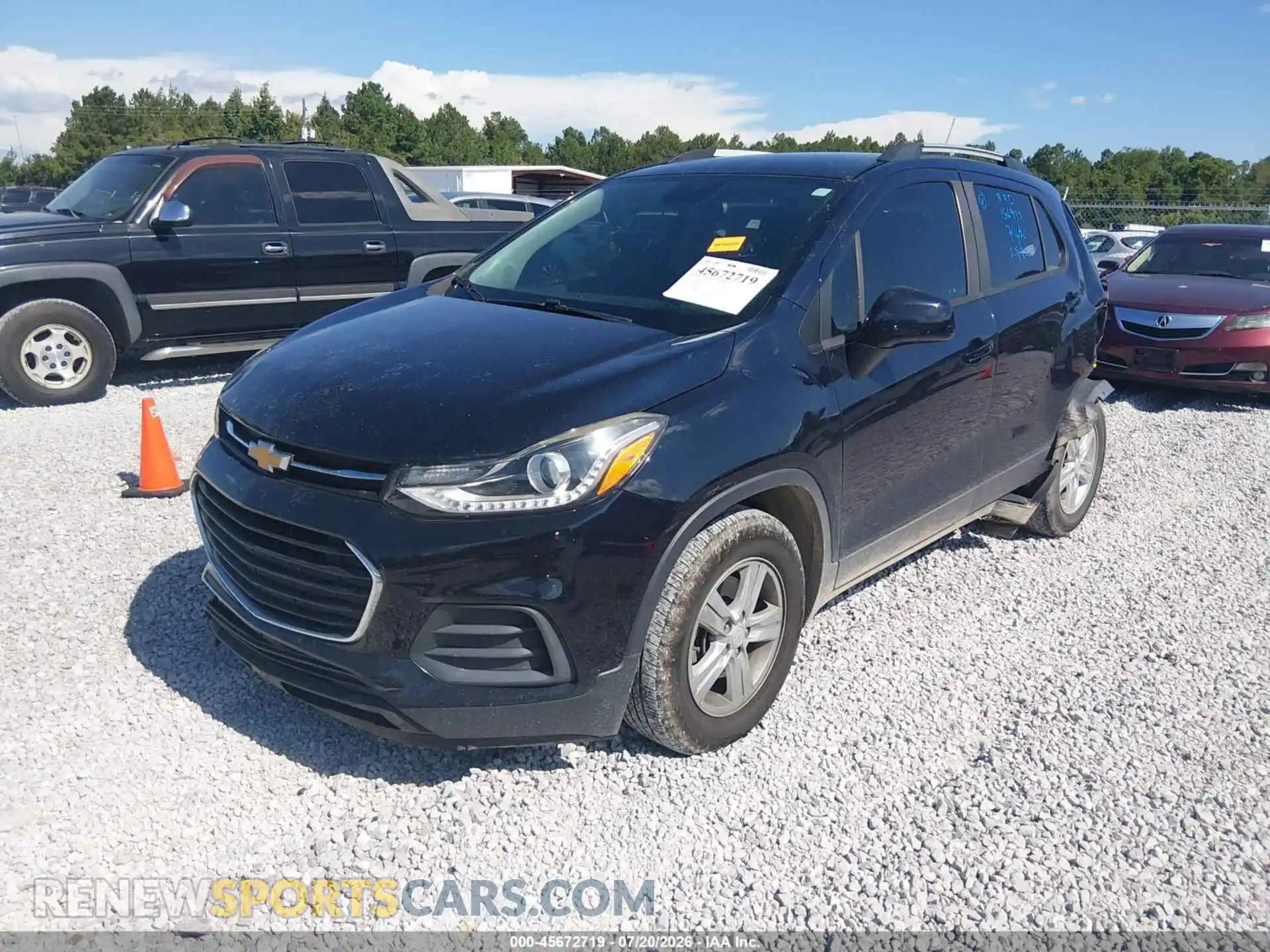 2 Фотография поврежденного автомобиля KL7CJLSB8MB318479 CHEVROLET TRAX 2021