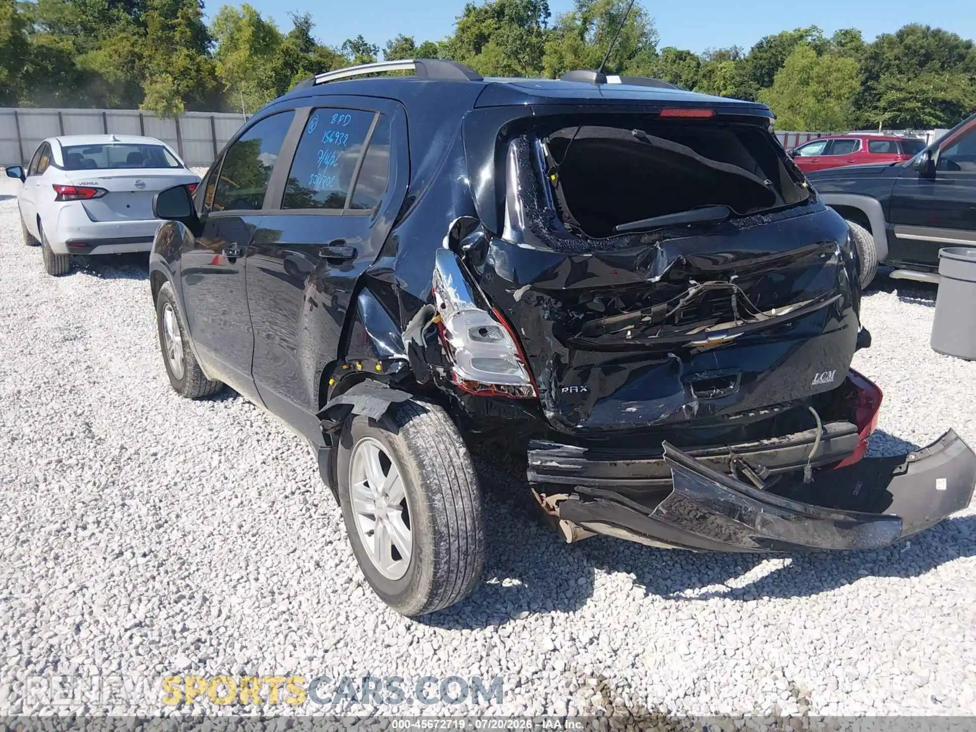 3 Фотография поврежденного автомобиля KL7CJLSB8MB318479 CHEVROLET TRAX 2021