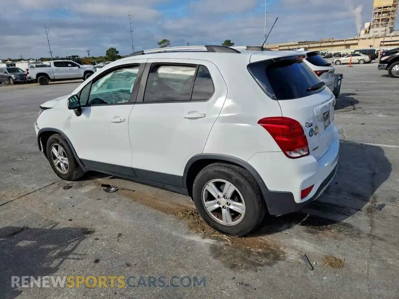 2 Photograph of a damaged car KL7CJLSB9MB311847 CHEVROLET TRAX 2021