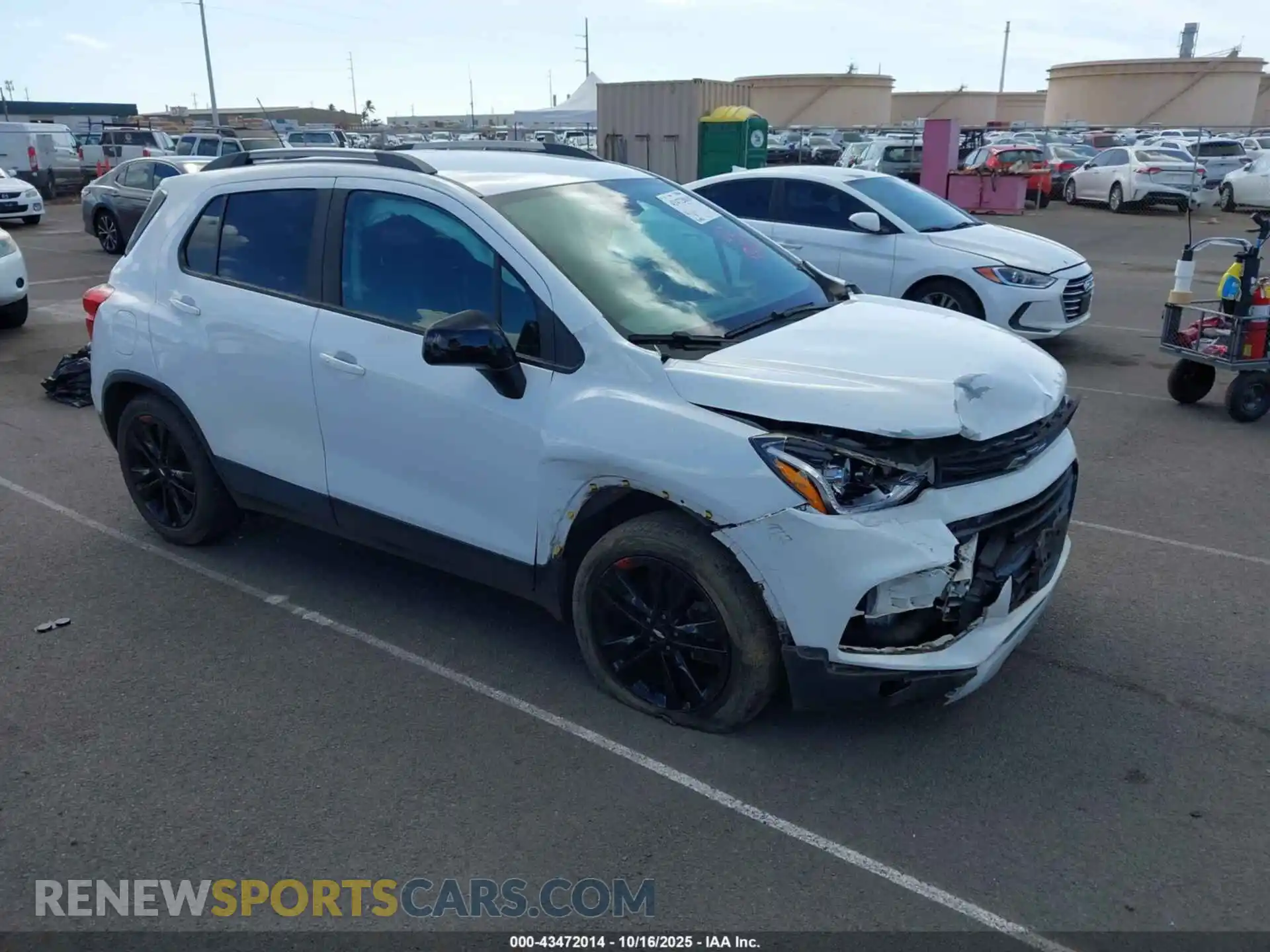 1 Photograph of a damaged car KL7CJLSB9MB331810 CHEVROLET TRAX 2021