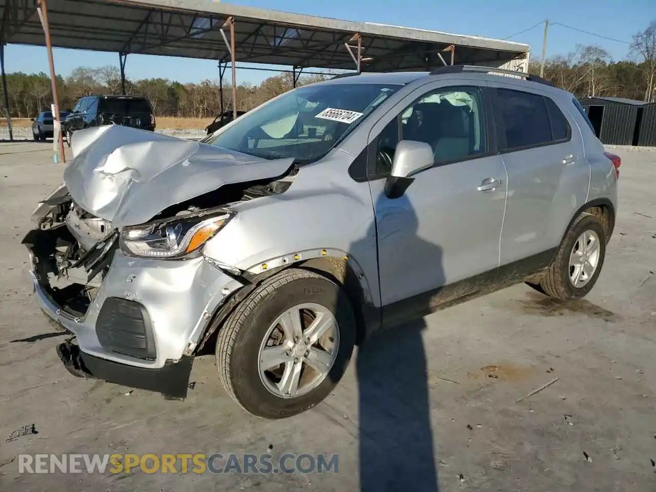 1 Photograph of a damaged car KL7CJLSBXMB308875 CHEVROLET TRAX 2021
