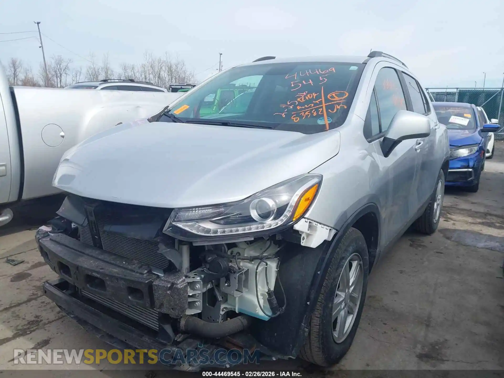 2 fotografías del automóvil dañado KL7CJLSBXMB311016 CHEVROLET TRAX 2021