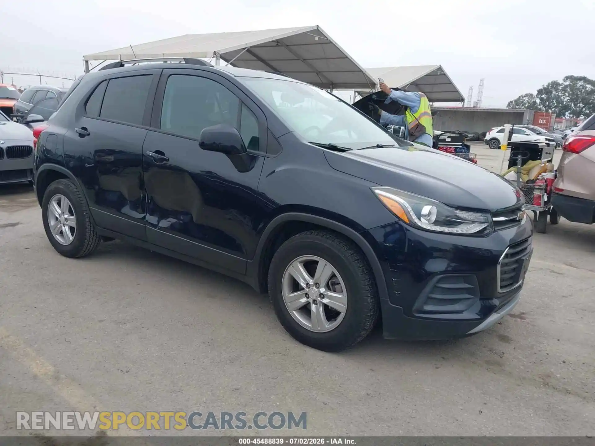 1 Photograph of a damaged car KL7CJLSM1MB376497 CHEVROLET TRAX 2021