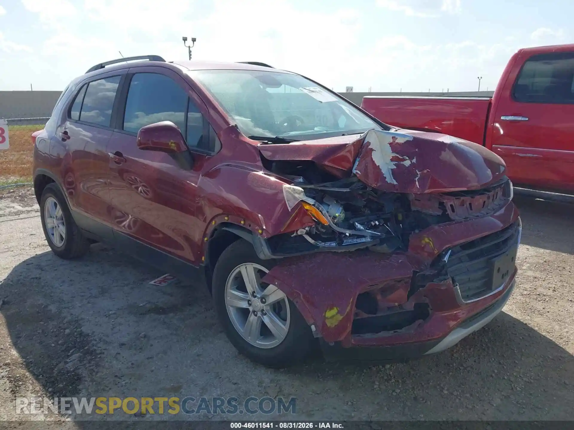 1 Photograph of a damaged car KL7CJLSM6MB376673 CHEVROLET TRAX 2021
