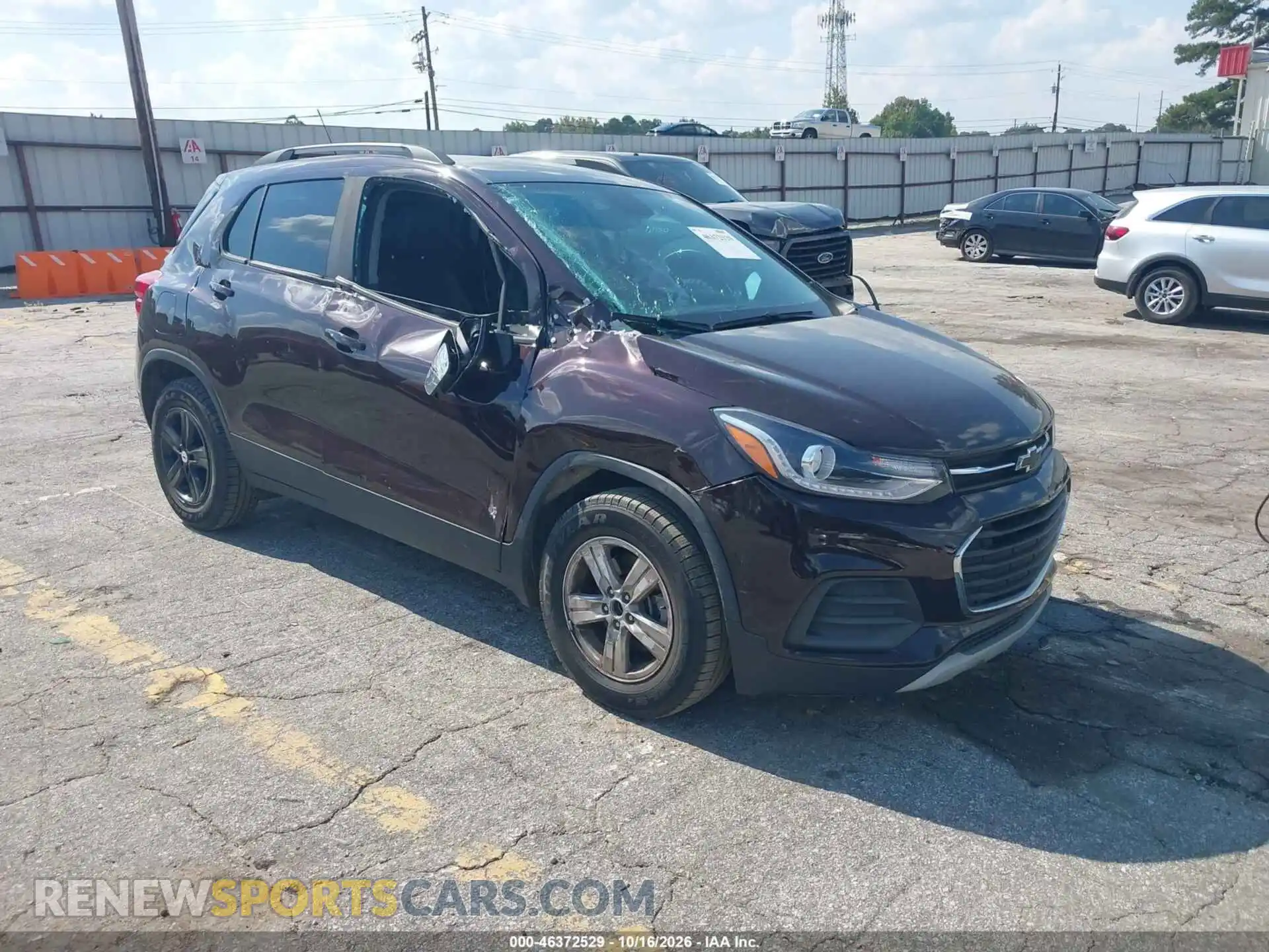1 Photograph of a damaged car KL7CJLSM9MB372956 CHEVROLET TRAX 2021