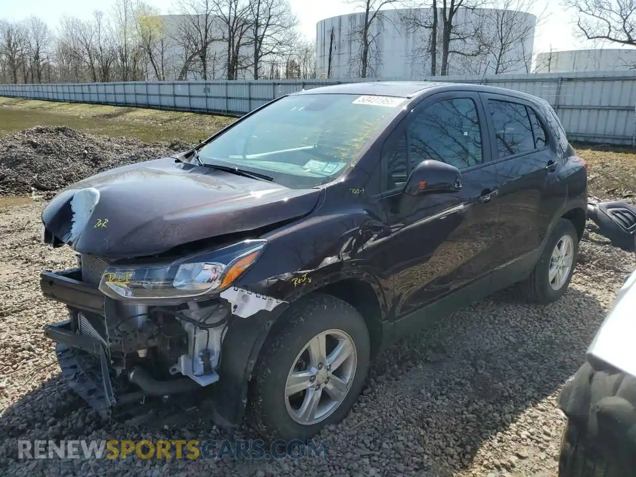 1 Photograph of a damaged car KL7CJNSB6MB357678 CHEVROLET TRAX 2021