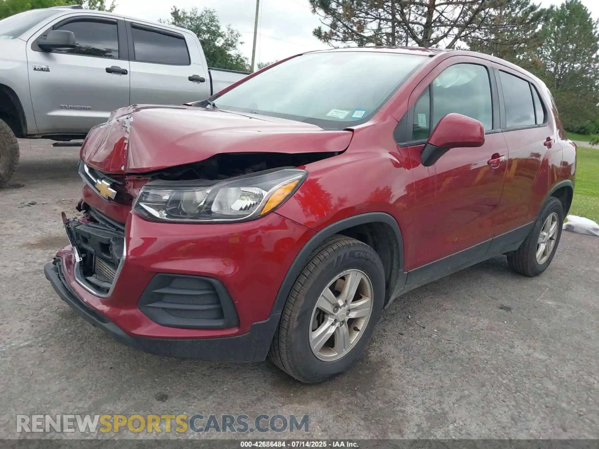 2 Photograph of a damaged car KL7CJNSB9MB314341 CHEVROLET TRAX 2021