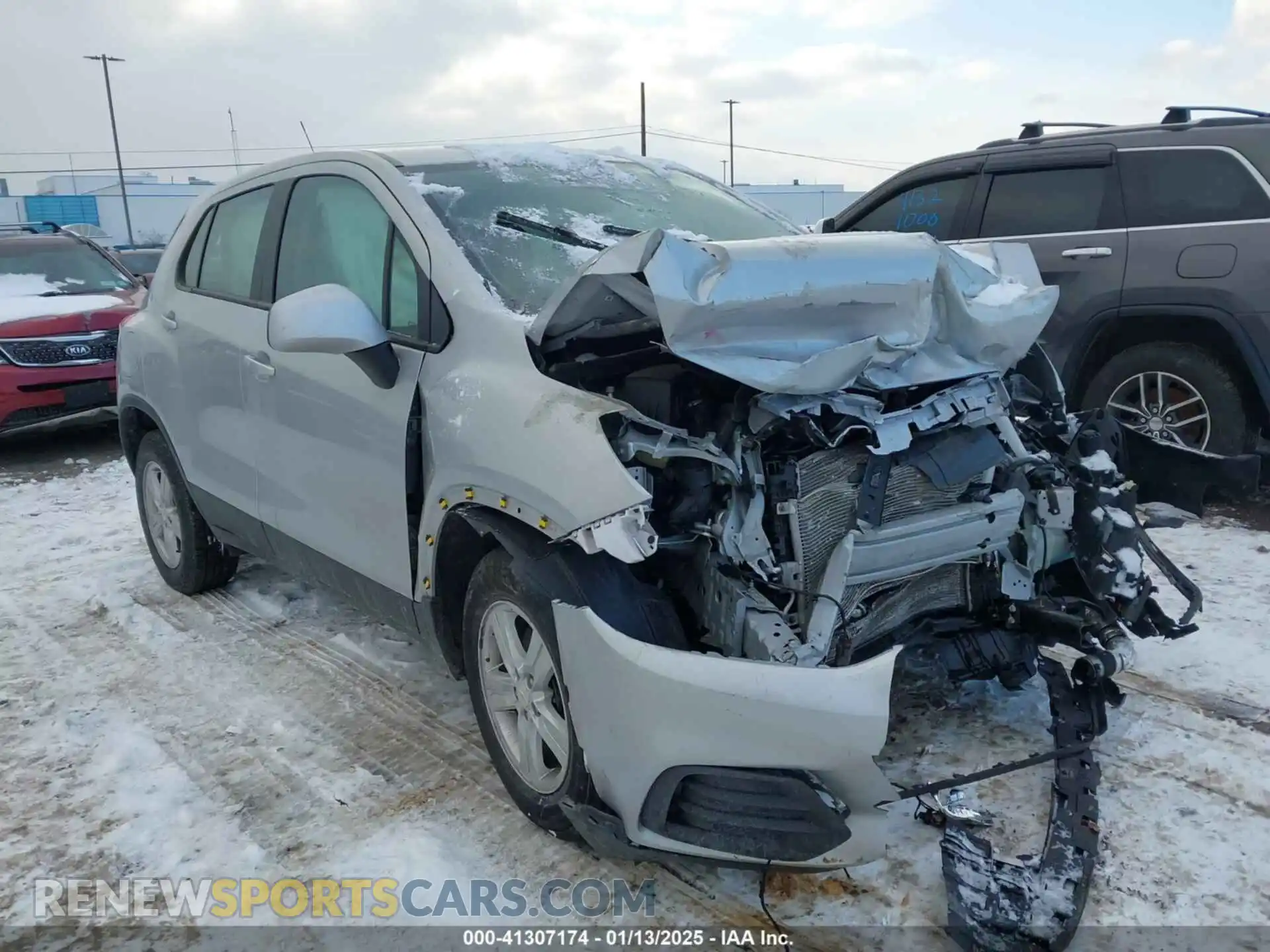 1 Photograph of a damaged car KL7CJNSM5MB362064 CHEVROLET TRAX 2021