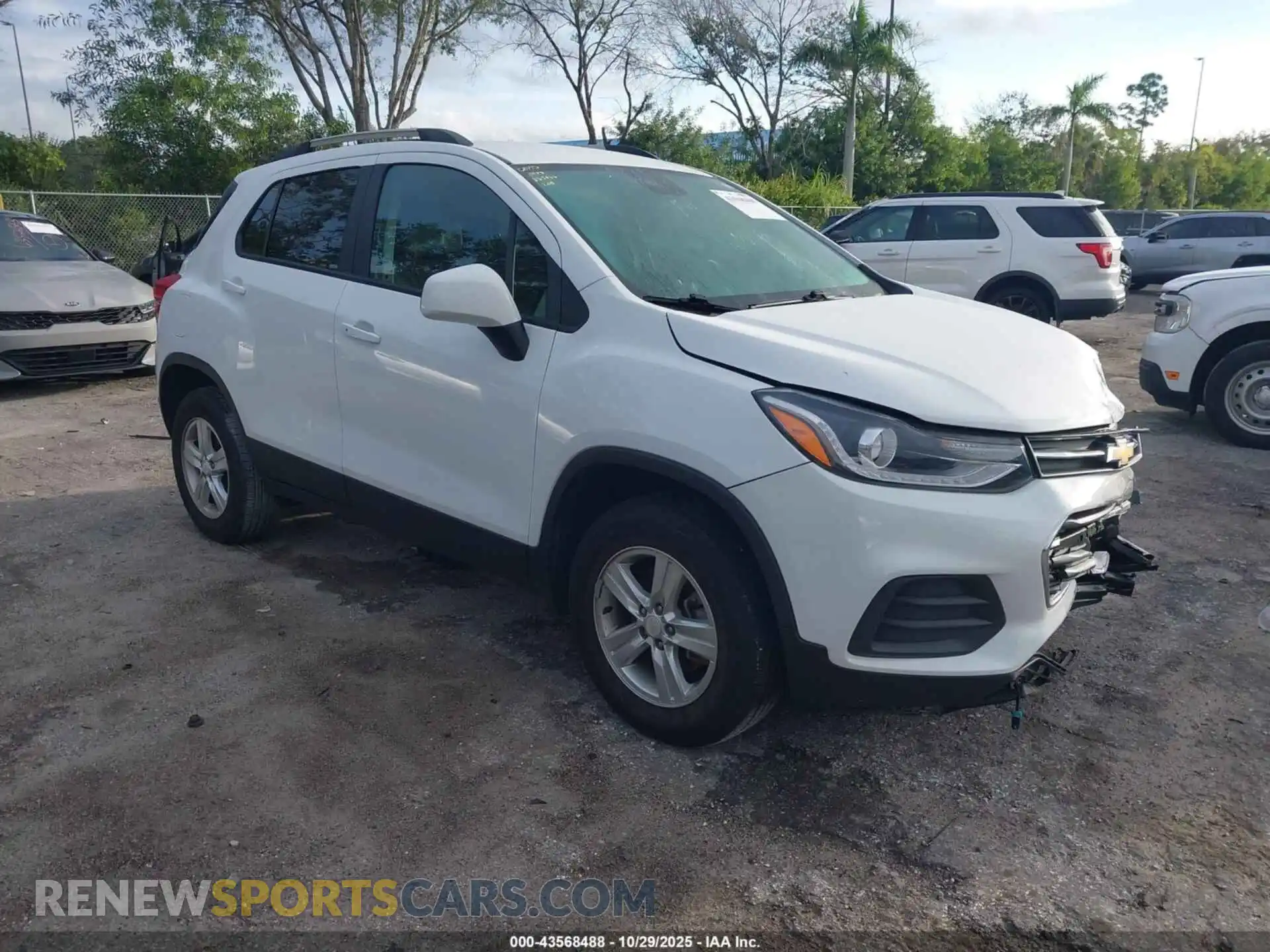 1 Photograph of a damaged car KL7CJPSB1MB359382 CHEVROLET TRAX 2021