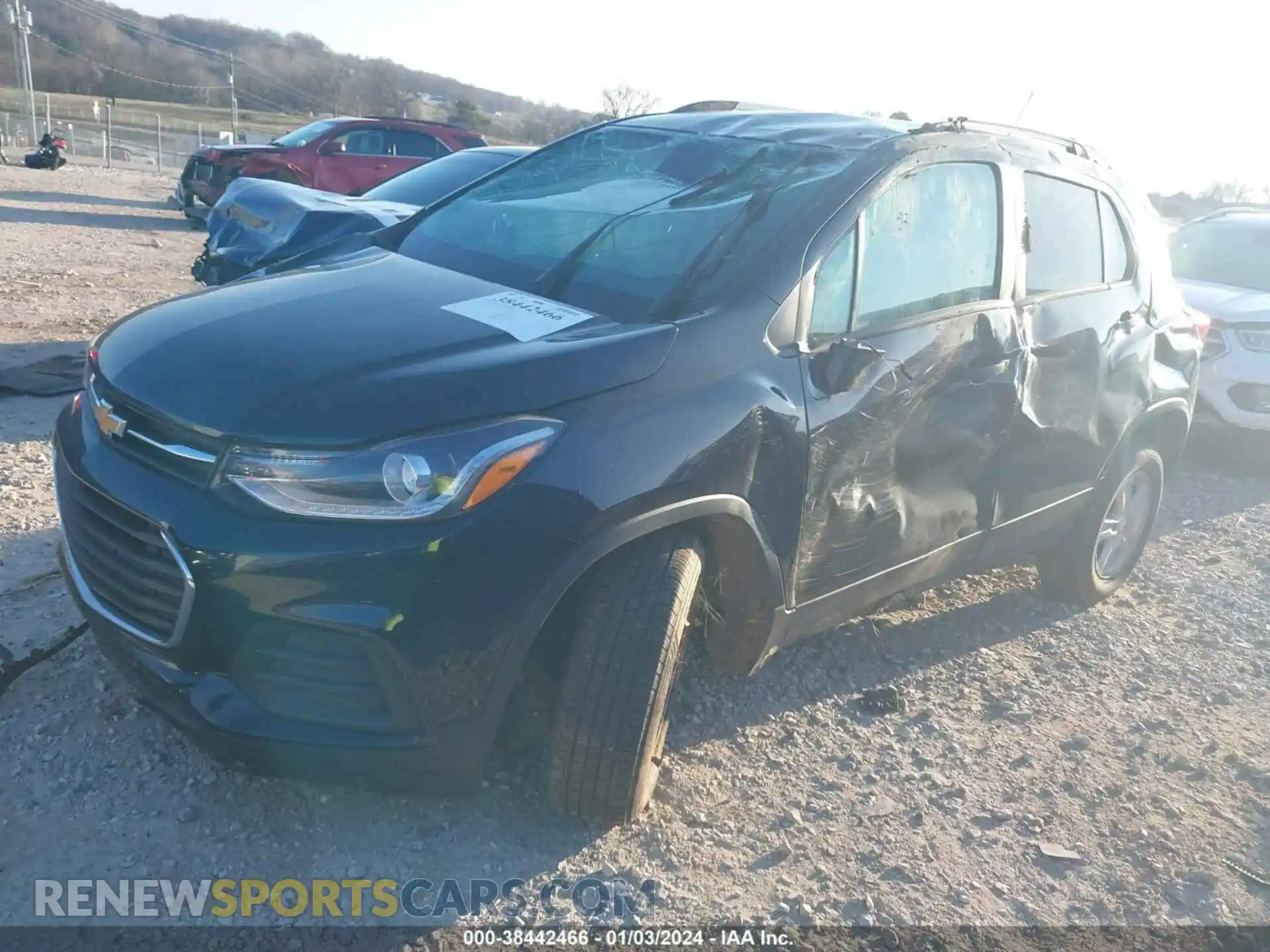 2 Photograph of a damaged car KL7CJPSB2MB321465 CHEVROLET TRAX 2021