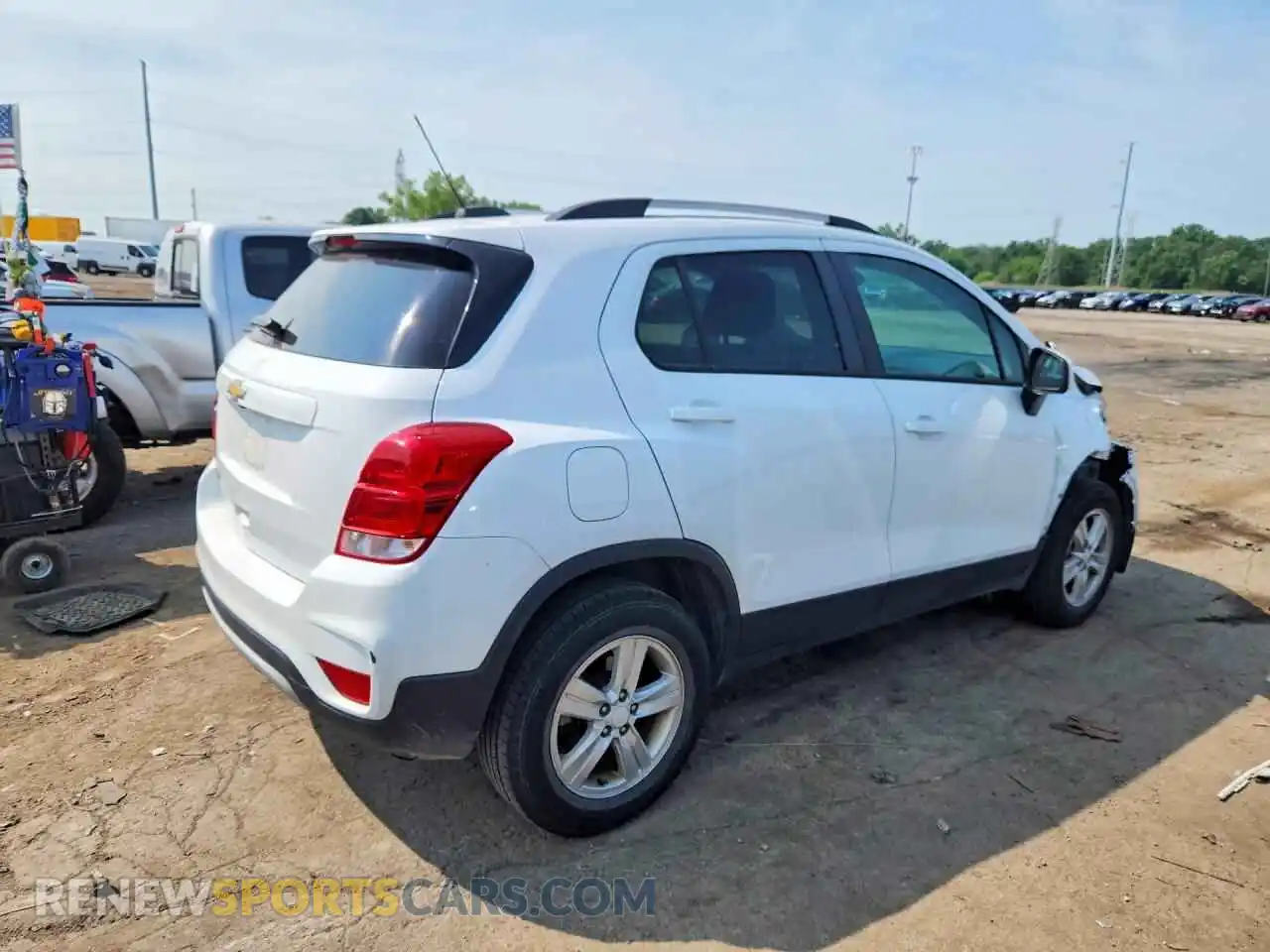 3 fotografías del automóvil dañado KL7CJPSB2MB359603 CHEVROLET TRAX 2021