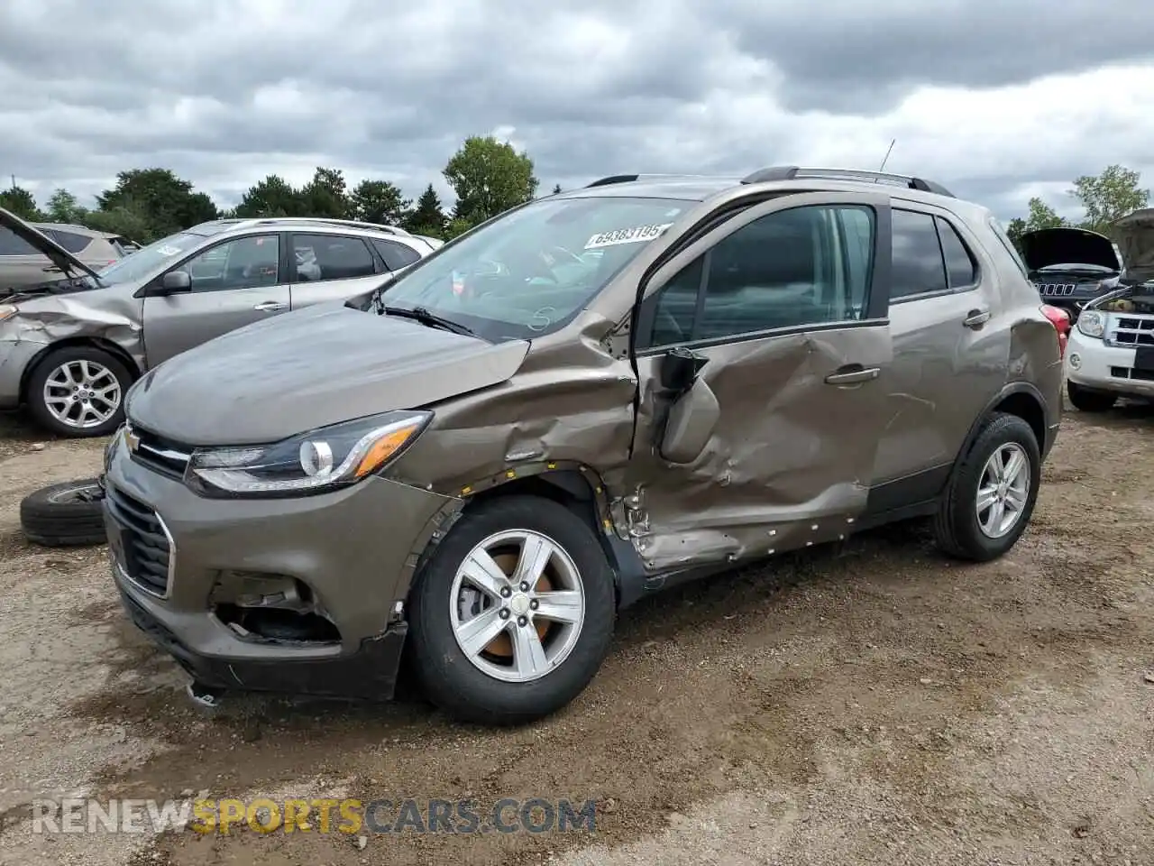 1 Photograph of a damaged car KL7CJPSB3MB359657 CHEVROLET TRAX 2021