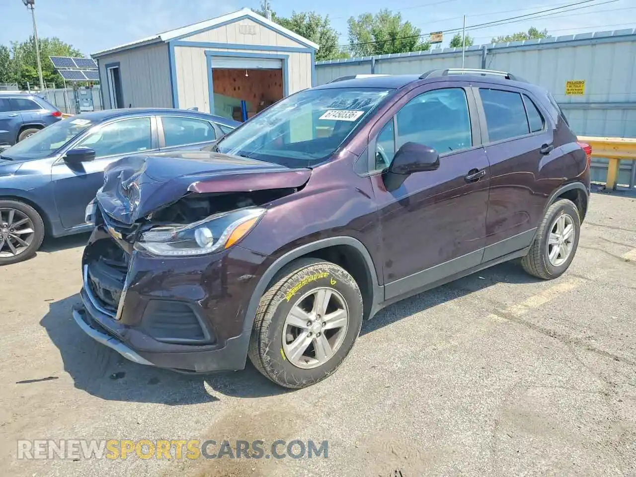 1 fotografías del automóvil dañado KL7CJPSB4MB326313 CHEVROLET TRAX 2021