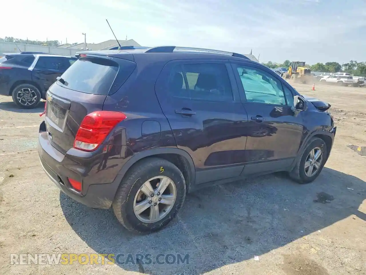 3 fotografías del automóvil dañado KL7CJPSB4MB326313 CHEVROLET TRAX 2021