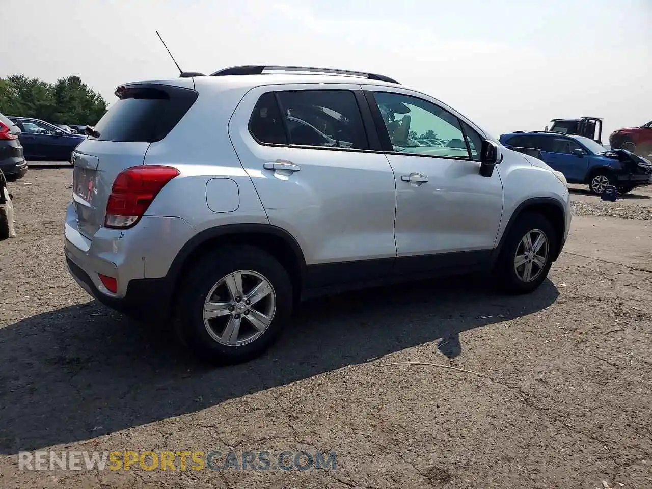 3 fotografías del automóvil dañado KL7CJPSB4MB331298 CHEVROLET TRAX 2021