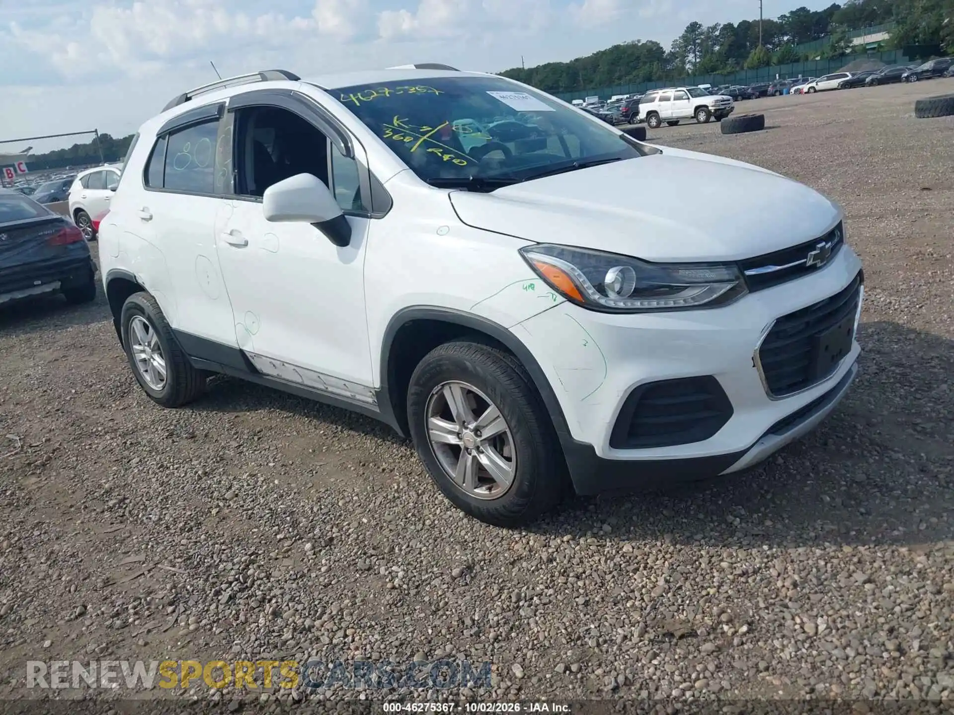 1 Photograph of a damaged car KL7CJPSB4MB348716 CHEVROLET TRAX 2021
