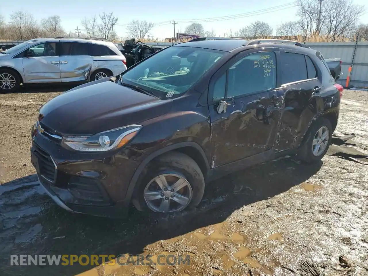 1 Photograph of a damaged car KL7CJPSB5MB319502 CHEVROLET TRAX 2021