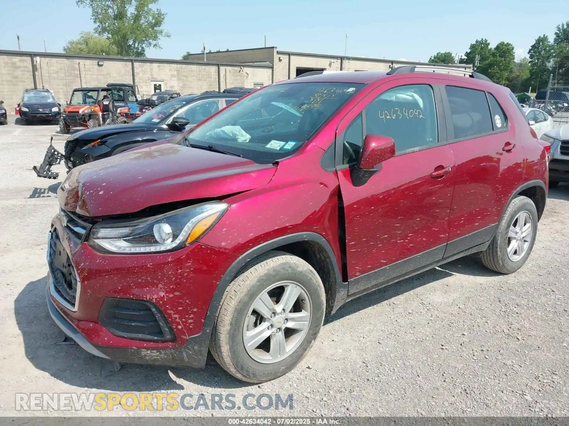 2 Photograph of a damaged car KL7CJPSB5MB349289 CHEVROLET TRAX 2021