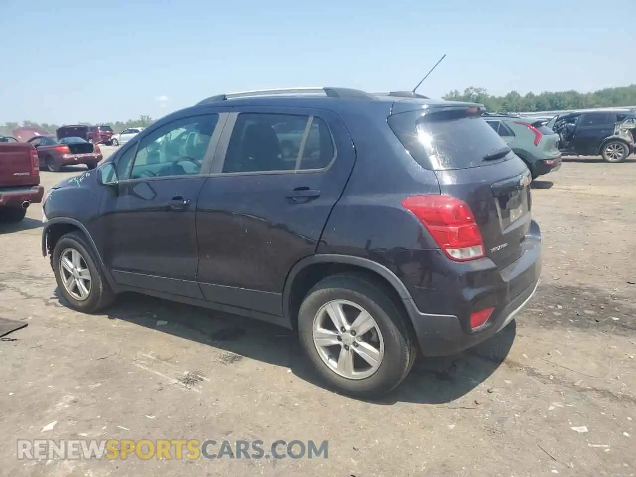 2 Photograph of a damaged car KL7CJPSB5MB358851 CHEVROLET TRAX 2021