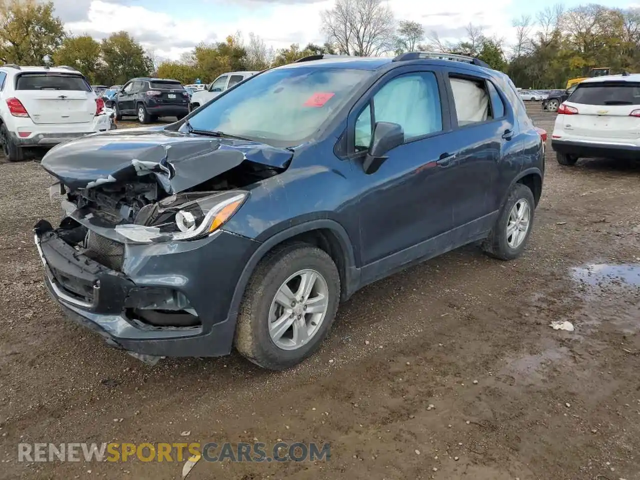 1 Photograph of a damaged car KL7CJPSB6MB323056 CHEVROLET TRAX 2021