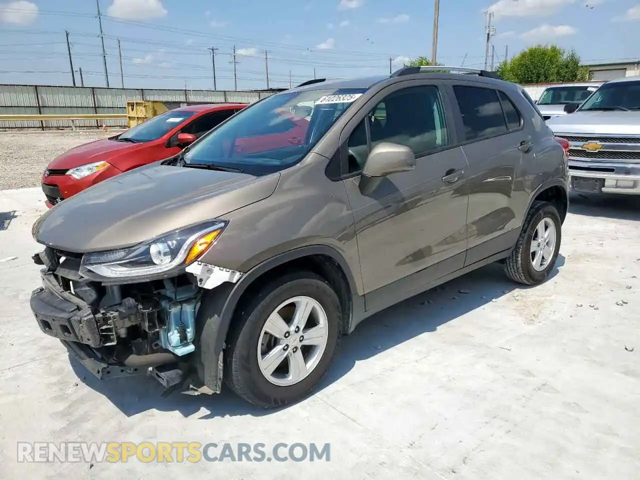 1 Photograph of a damaged car KL7CJPSB6MB325728 CHEVROLET TRAX 2021