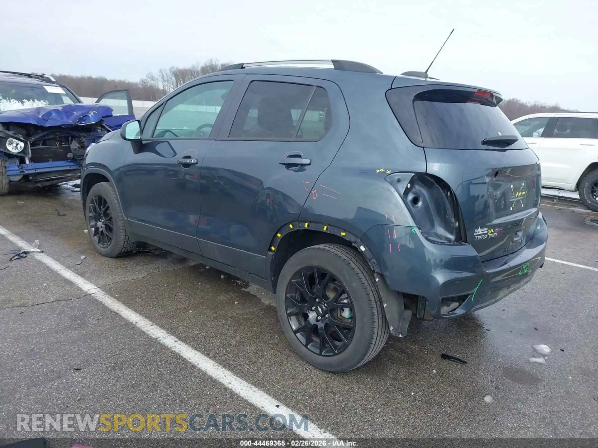 3 fotografías del automóvil dañado KL7CJPSB6MB351844 CHEVROLET TRAX 2021