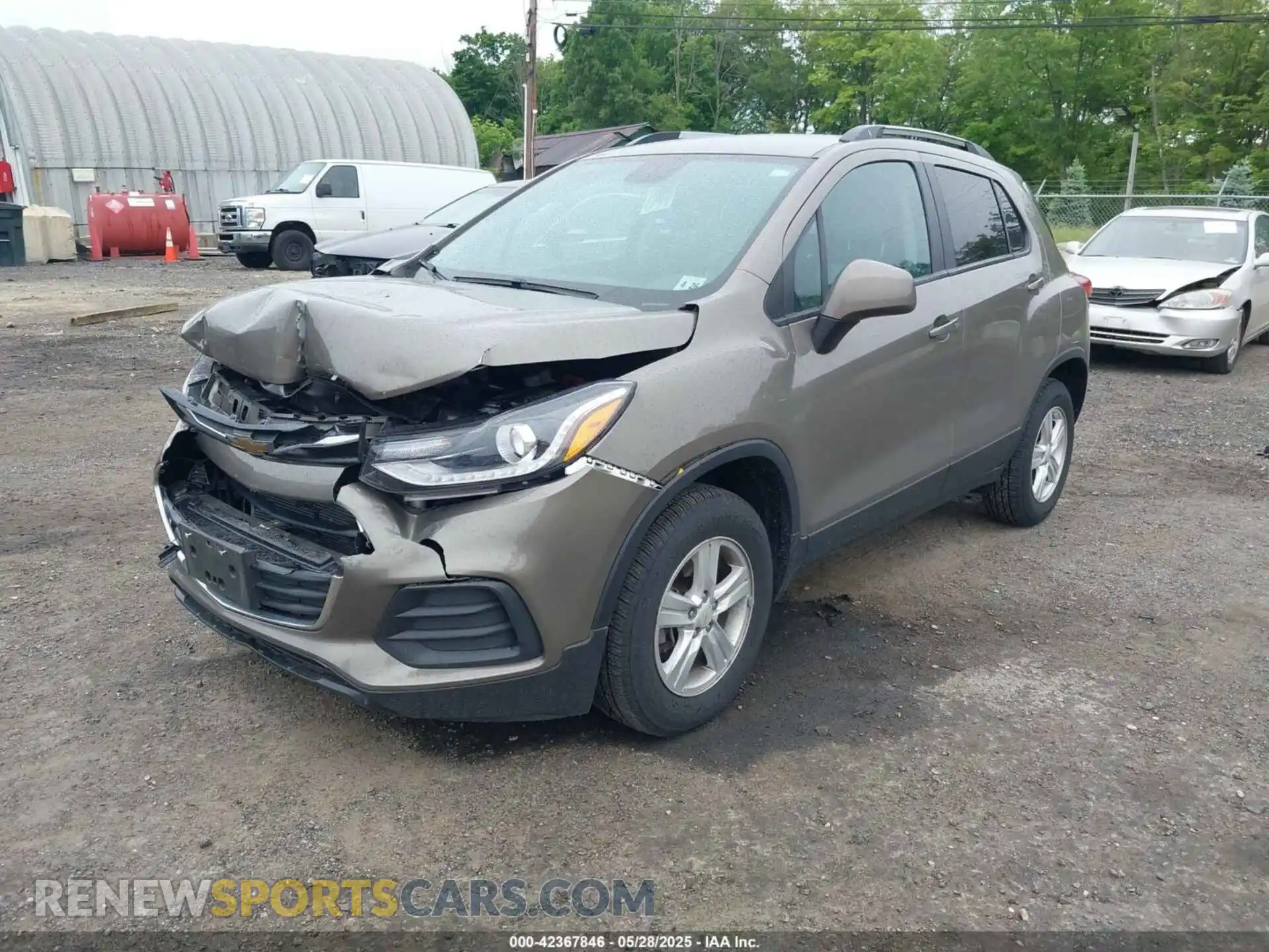 2 Photograph of a damaged car KL7CJPSB6MB358552 CHEVROLET TRAX 2021