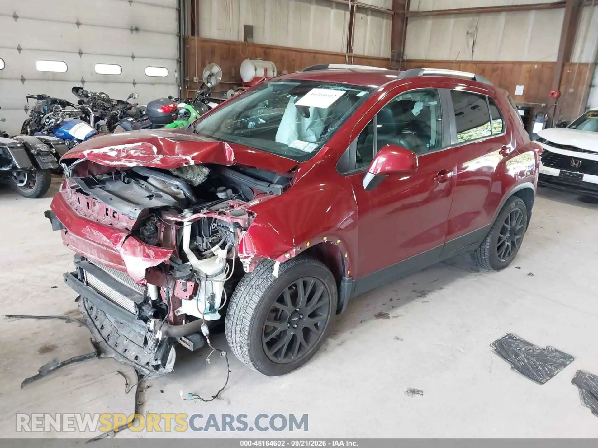 2 Photograph of a damaged car KL7CJPSB7MB319193 CHEVROLET TRAX 2021