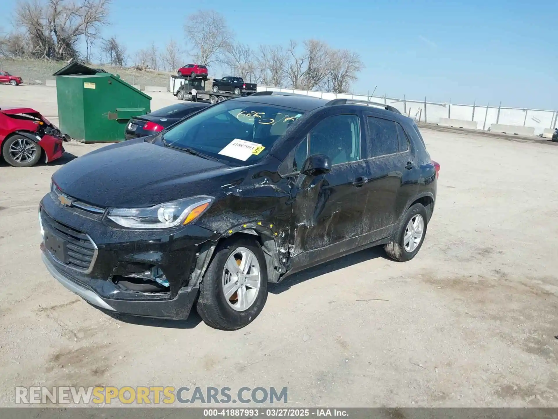 2 Photograph of a damaged car KL7CJPSB7MB352548 CHEVROLET TRAX 2021