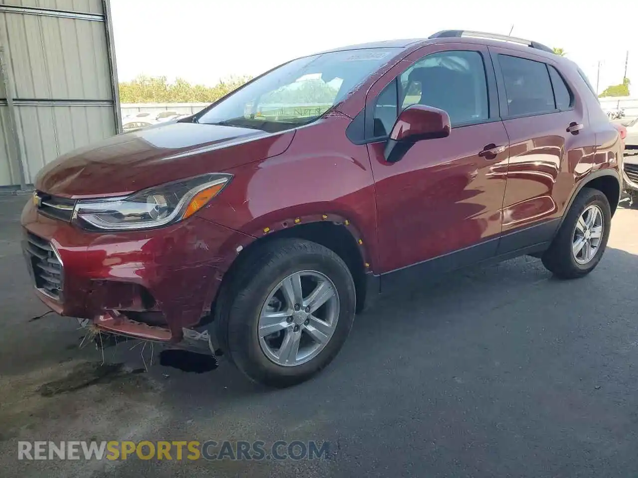 1 Фотография поврежденного автомобиля KL7CJPSB7MB357846 CHEVROLET TRAX 2021