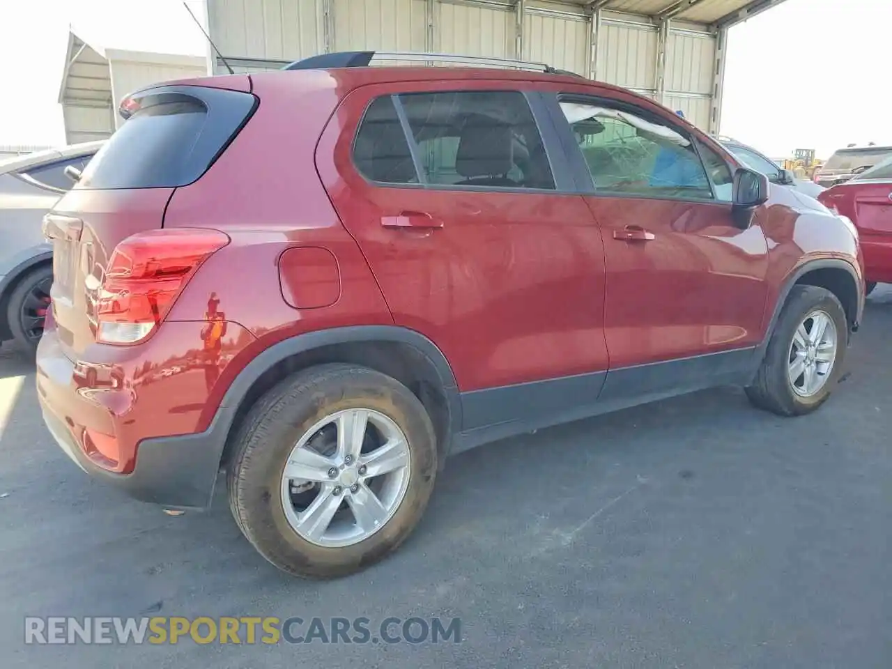 3 Фотография поврежденного автомобиля KL7CJPSB7MB357846 CHEVROLET TRAX 2021