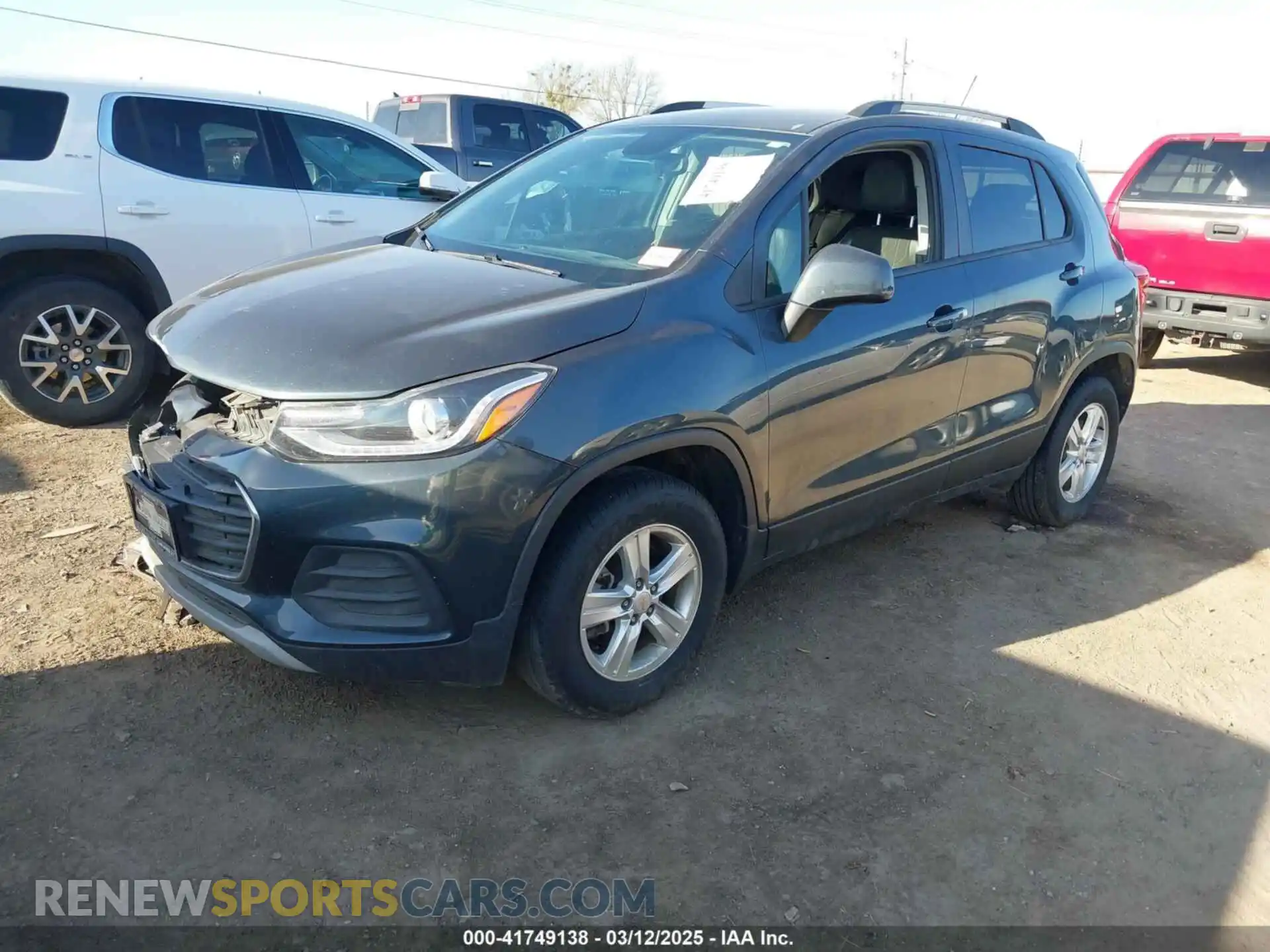 2 Photograph of a damaged car KL7CJPSB9MB324735 CHEVROLET TRAX 2021