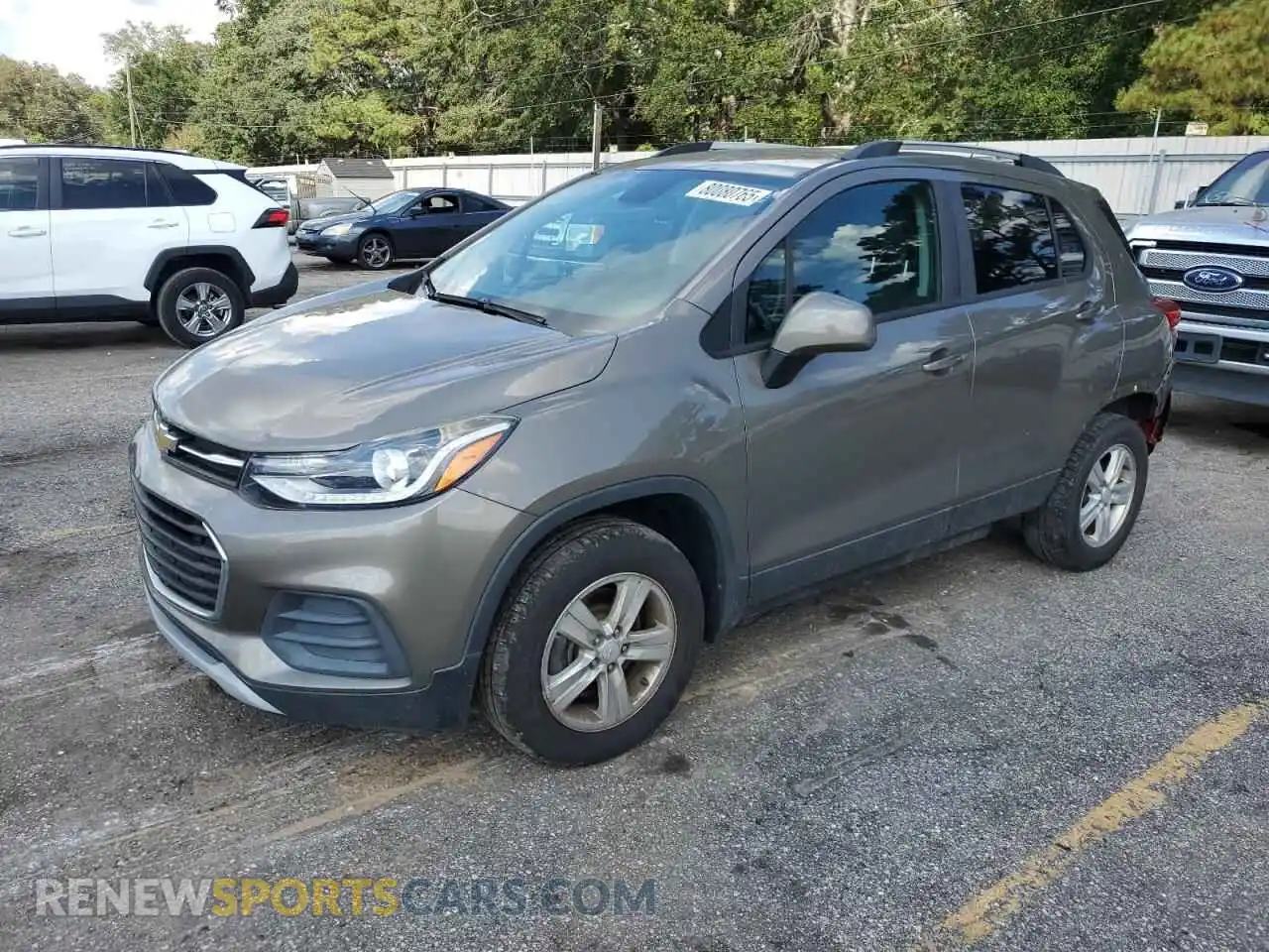 1 Photograph of a damaged car KL7CJPSBXMB343018 CHEVROLET TRAX 2021