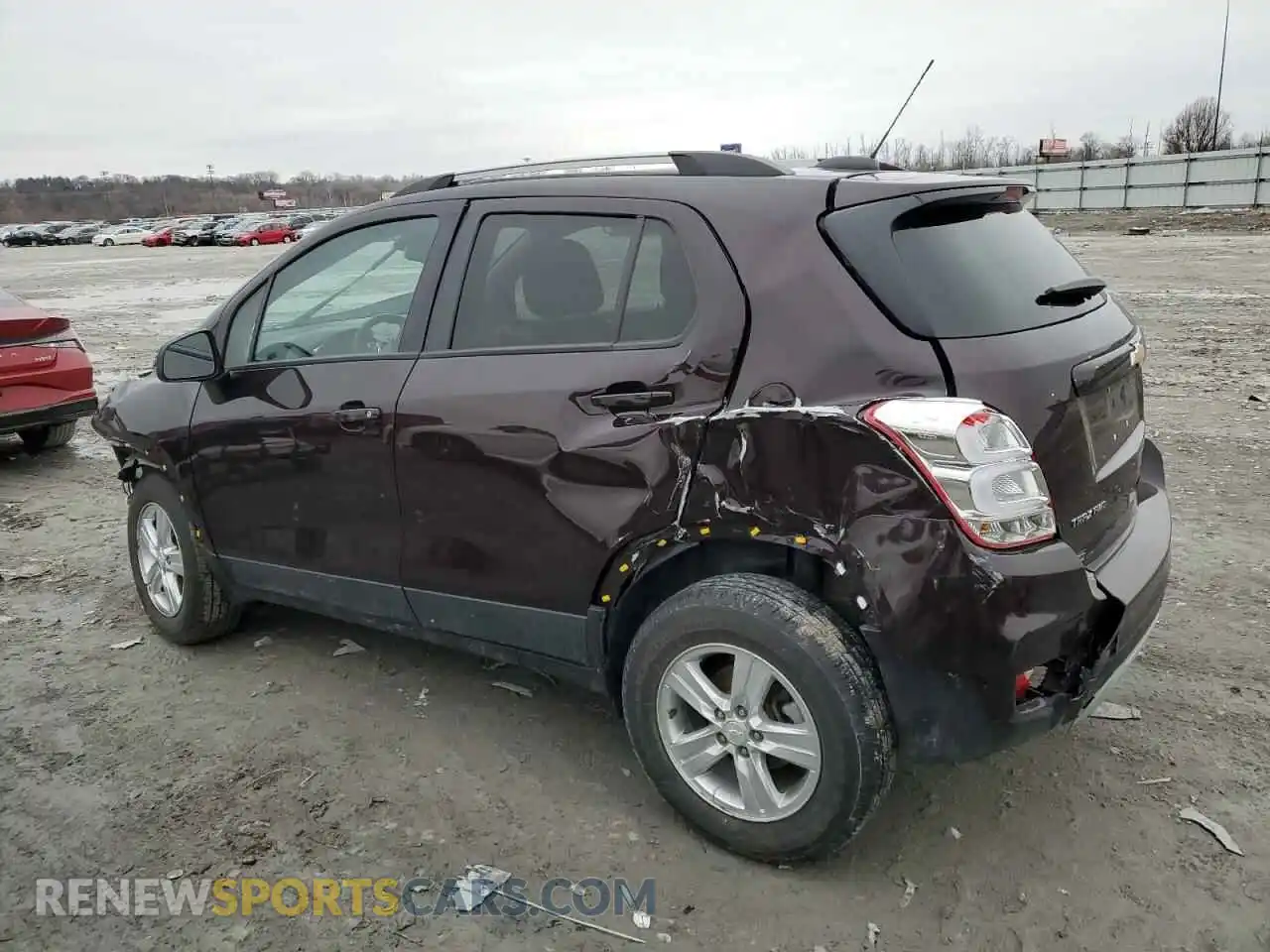 2 Фотография поврежденного автомобиля KL7CJPSM1MB374725 CHEVROLET TRAX 2021