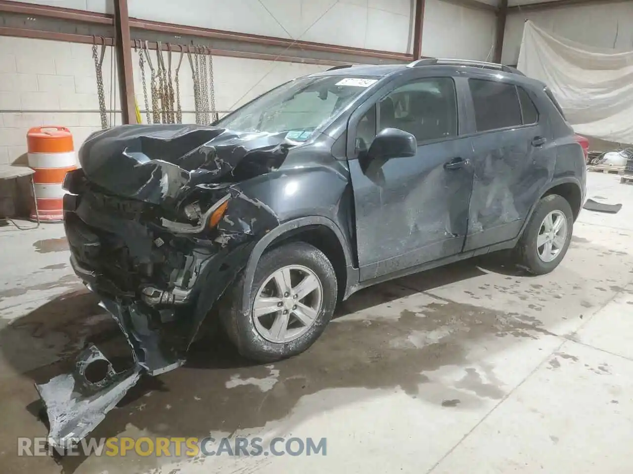 1 Photograph of a damaged car KL7CJPSM2MB366729 CHEVROLET TRAX 2021
