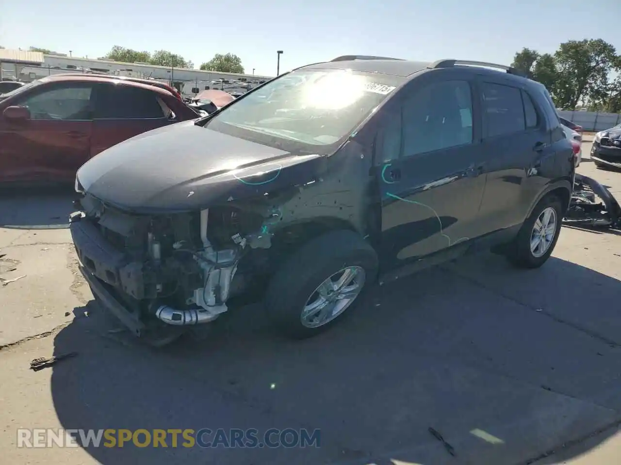 1 Photograph of a damaged car KL7CJPSM2MB370618 CHEVROLET TRAX 2021