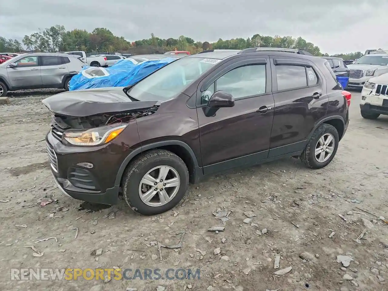 1 Photograph of a damaged car KL7CJPSM2MB370764 CHEVROLET TRAX 2021