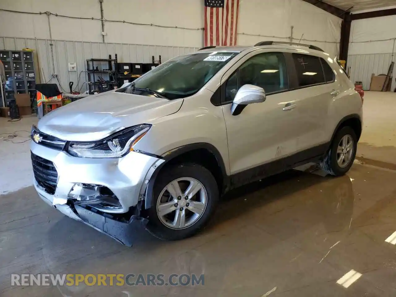 1 Photograph of a damaged car KL7CJPSM2MB374457 CHEVROLET TRAX 2021