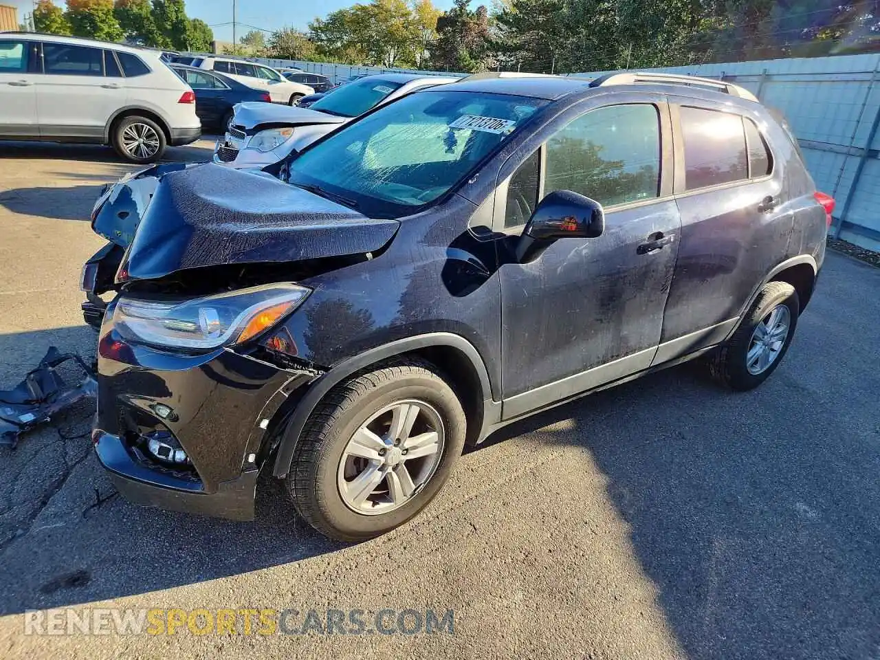 1 Photograph of a damaged car KL7CJPSM3MB364827 CHEVROLET TRAX 2021