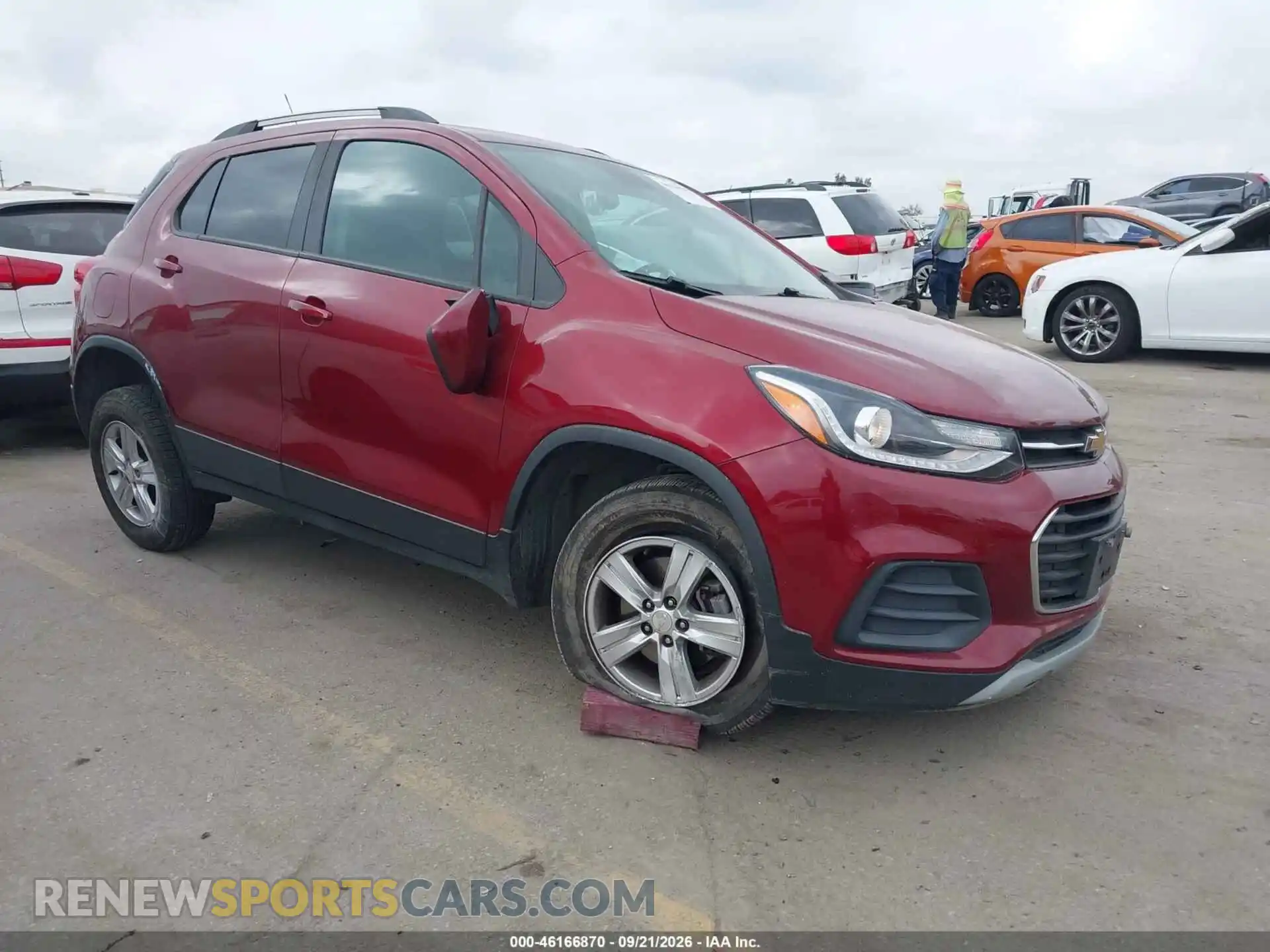 1 Photograph of a damaged car KL7CJPSM5MB371598 CHEVROLET TRAX 2021