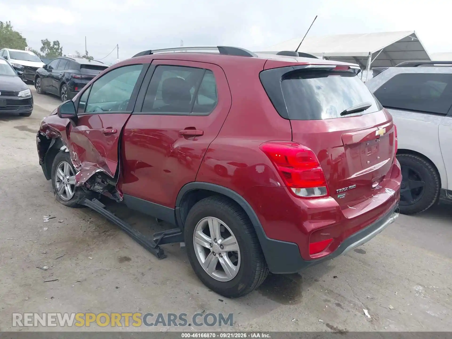 3 Photograph of a damaged car KL7CJPSM5MB371598 CHEVROLET TRAX 2021