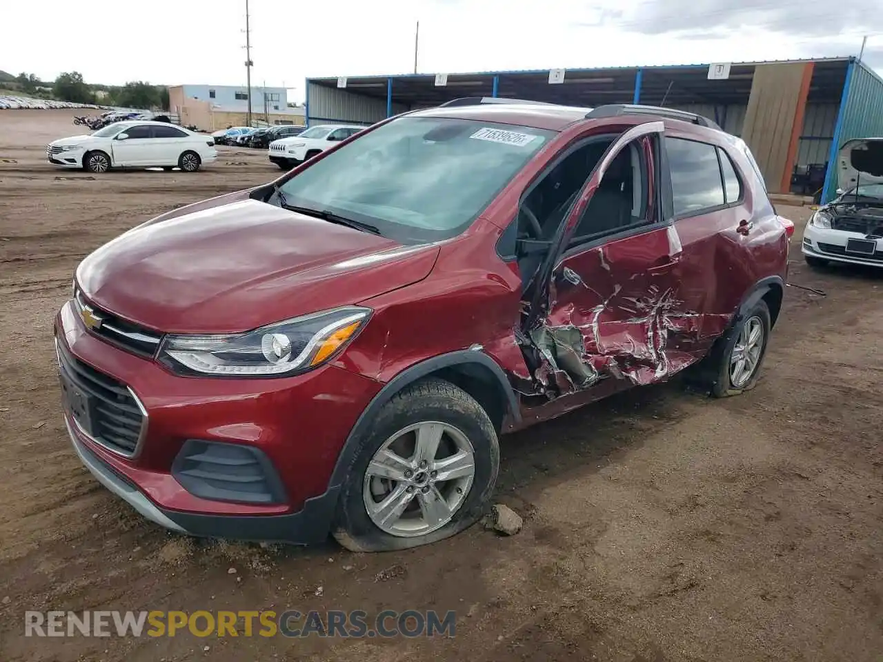 1 Photograph of a damaged car KL7CJPSM7MB360697 CHEVROLET TRAX 2021