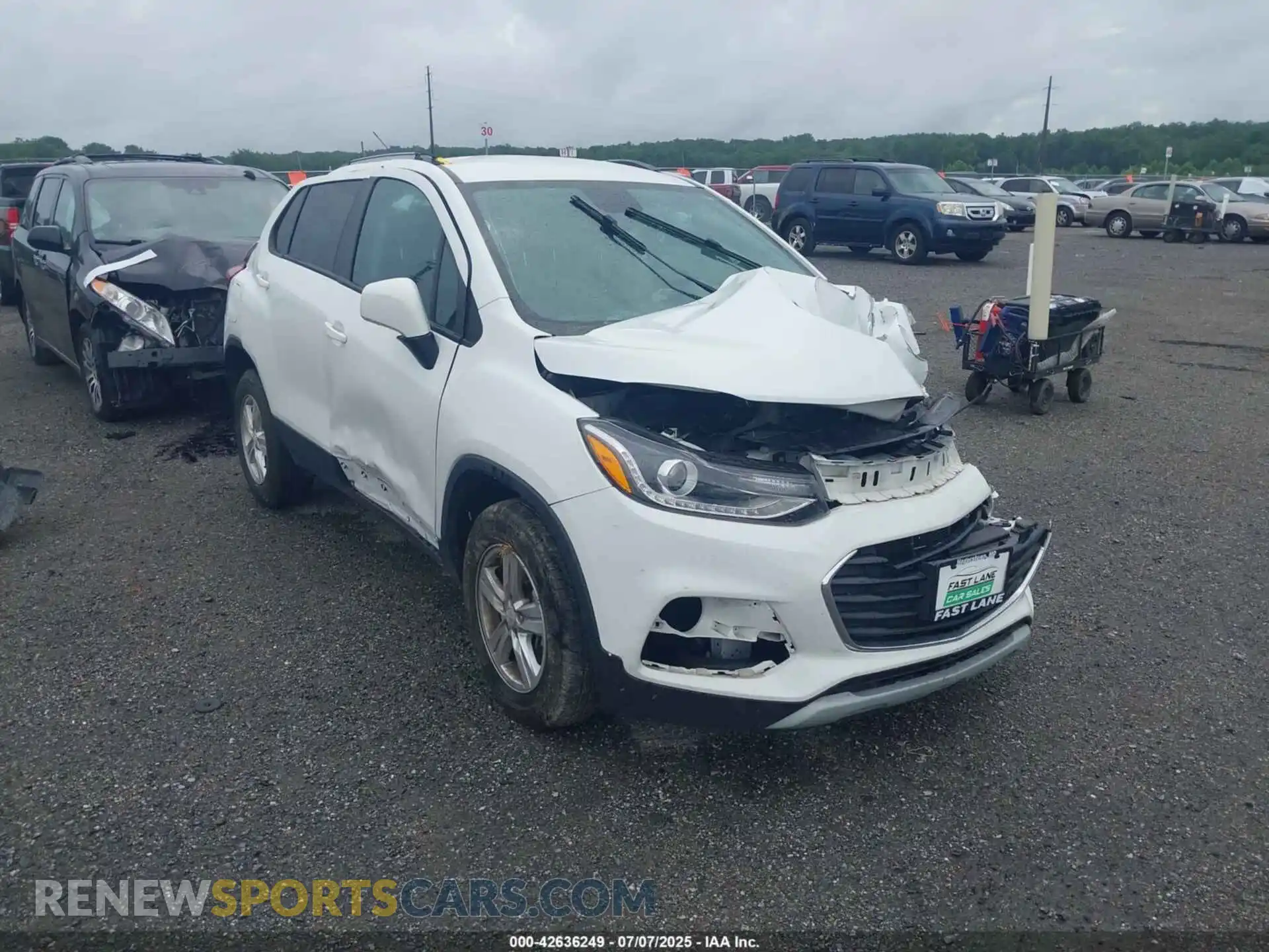 1 Photograph of a damaged car KL7CJPSM8MB374432 CHEVROLET TRAX 2021