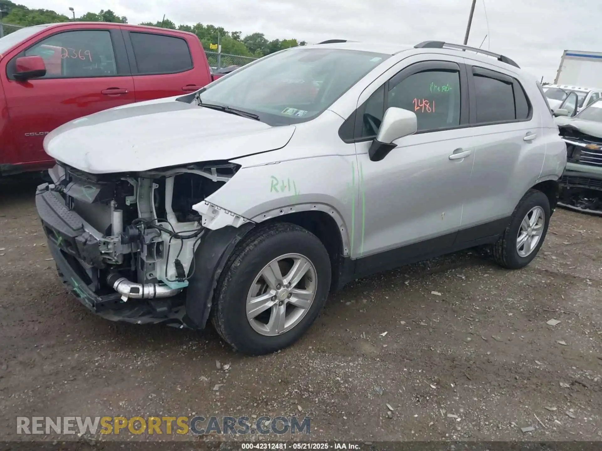 2 Photograph of a damaged car KL7CJPSM9MB362368 CHEVROLET TRAX 2021