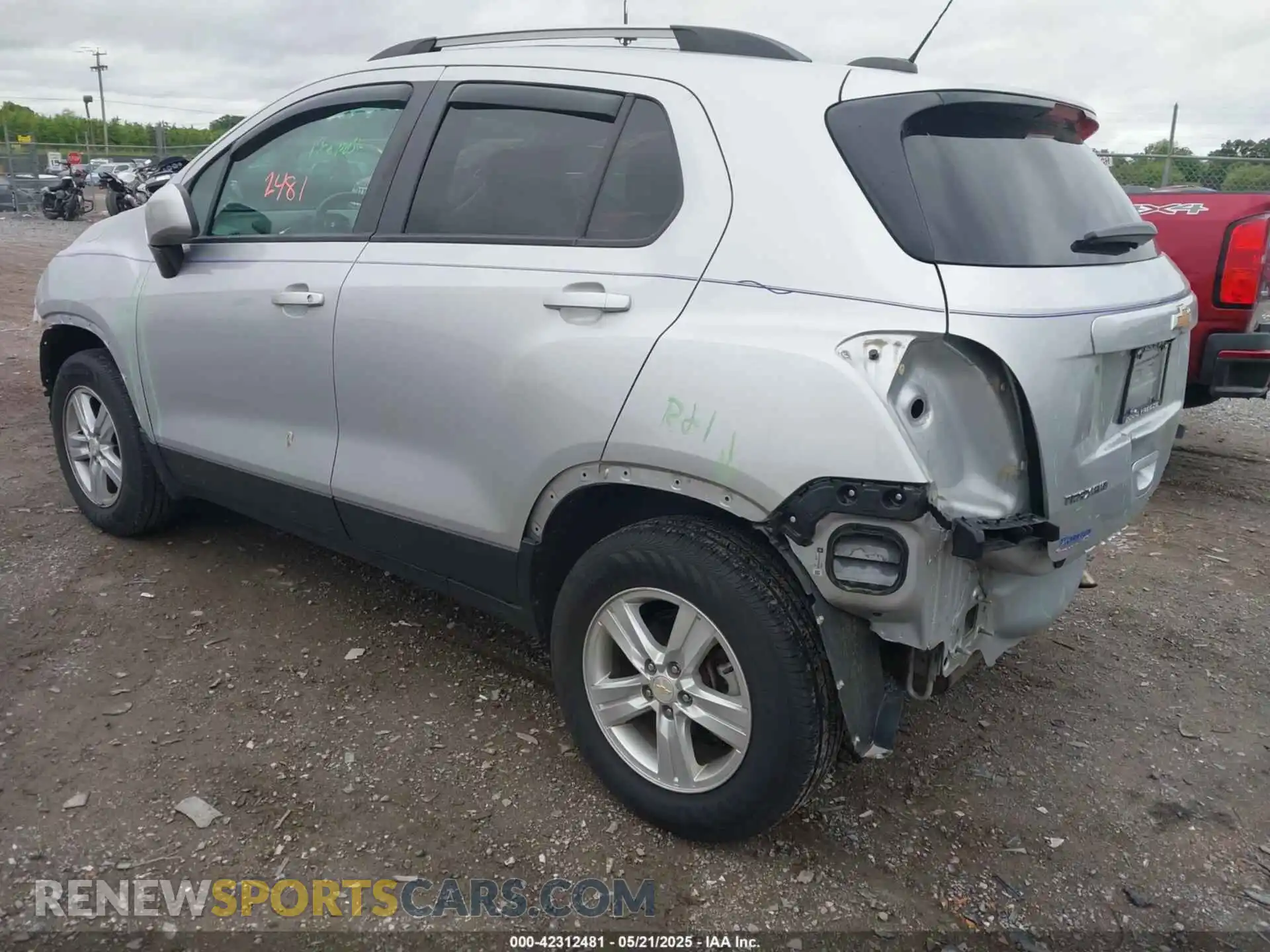 3 Photograph of a damaged car KL7CJPSM9MB362368 CHEVROLET TRAX 2021