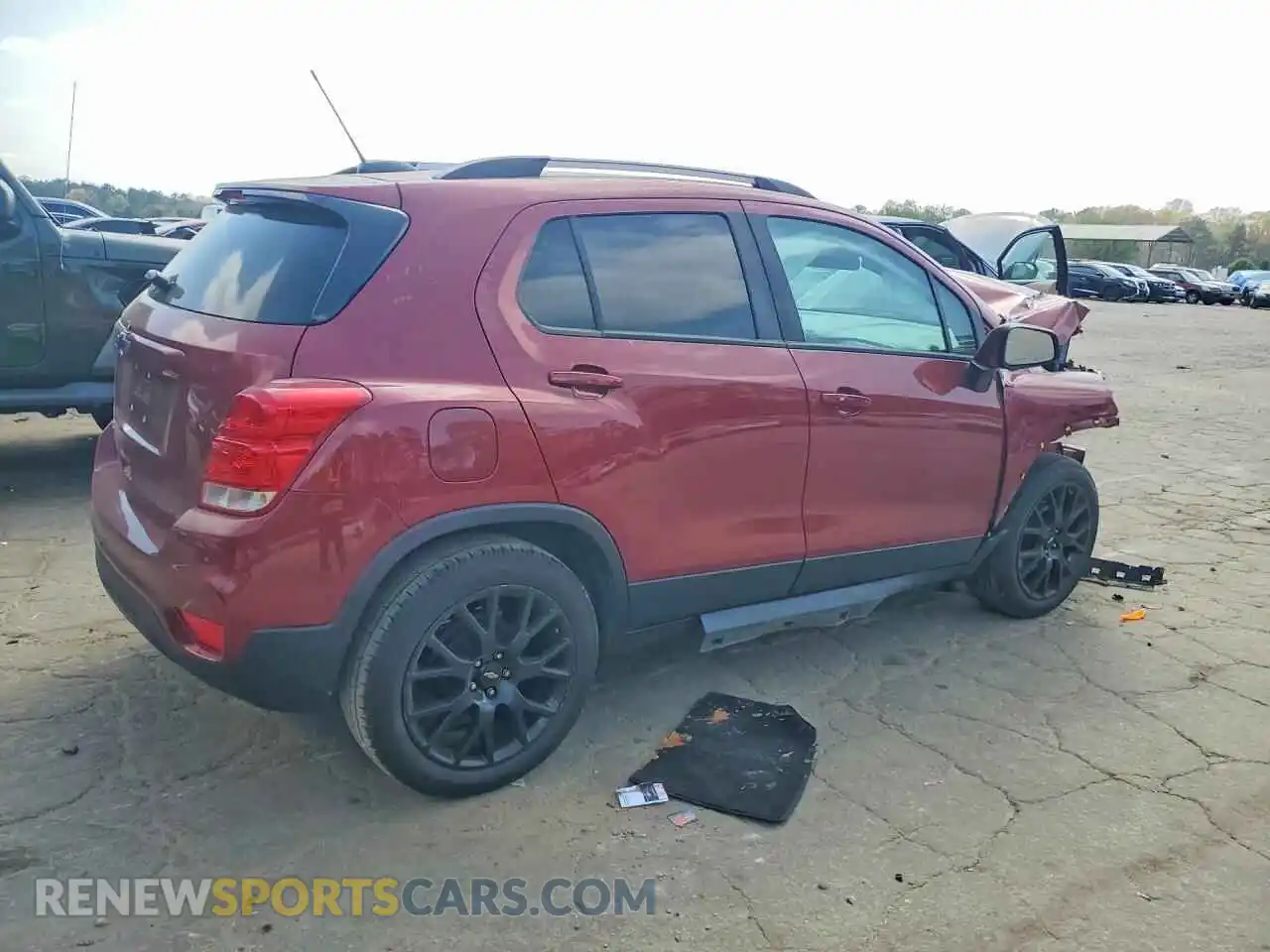 3 fotografías del automóvil dañado KL7CJLSM2NB513996 CHEVROLET TRAX 2022