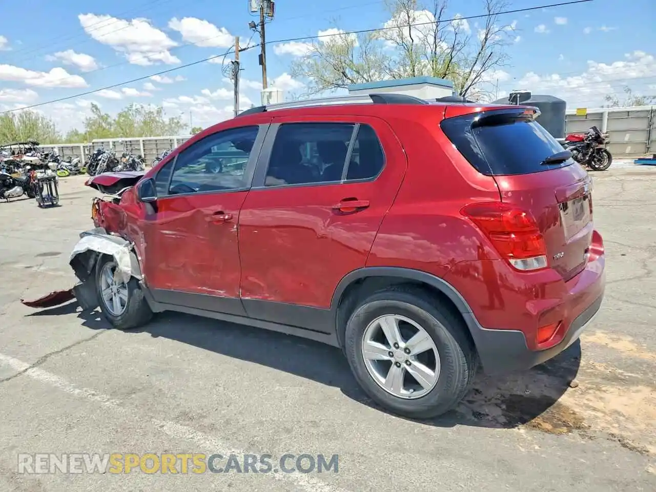 2 Фотография поврежденного автомобиля KL7CJLSM9NB524090 CHEVROLET TRAX 2022