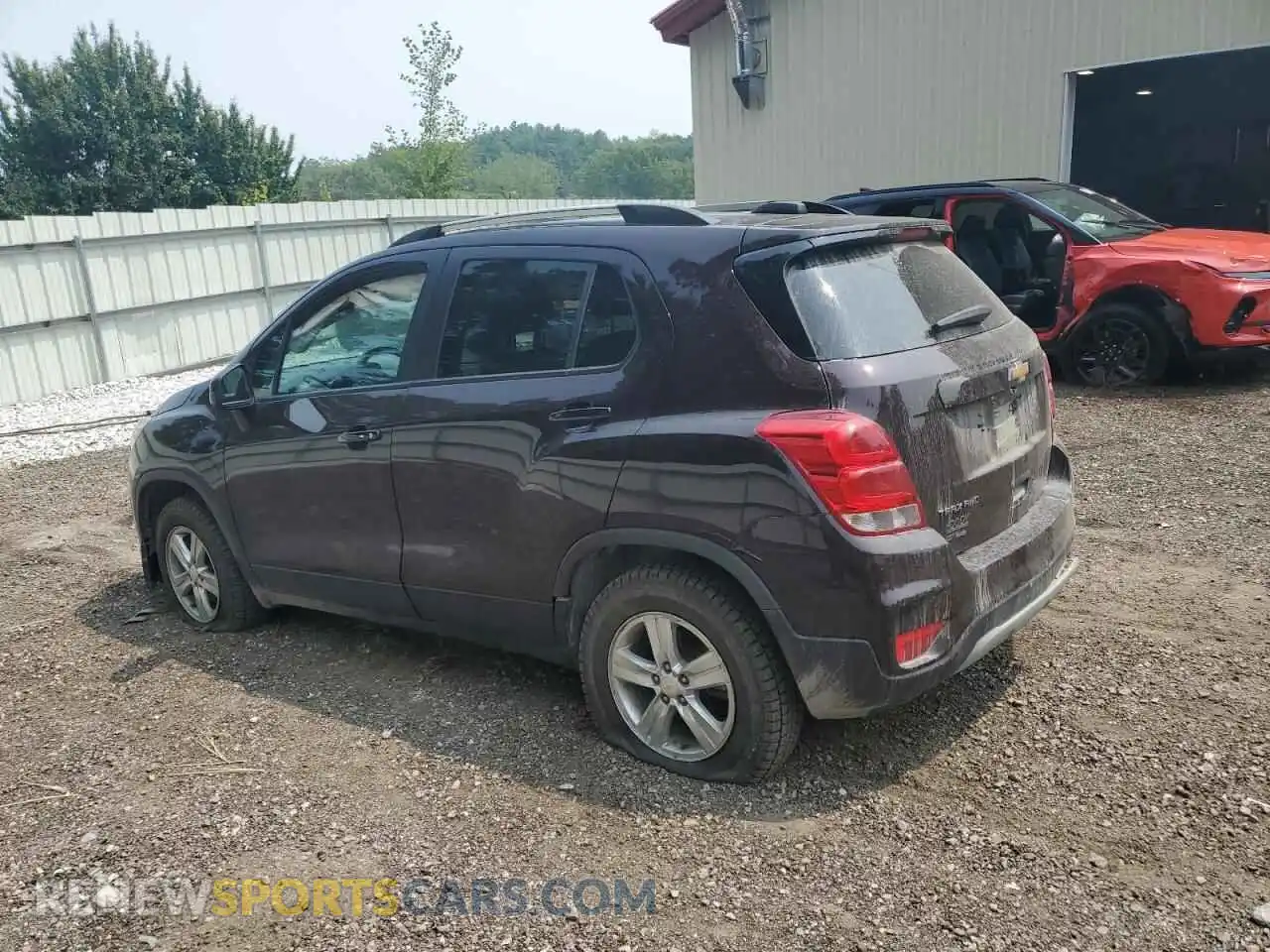 2 Photograph of a damaged car KL7CJPSM2NB525637 CHEVROLET TRAX 2022