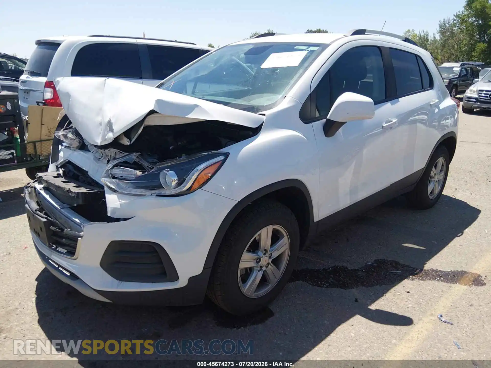 2 Фотография поврежденного автомобиля KL7CJPSM5NB558888 CHEVROLET TRAX 2022