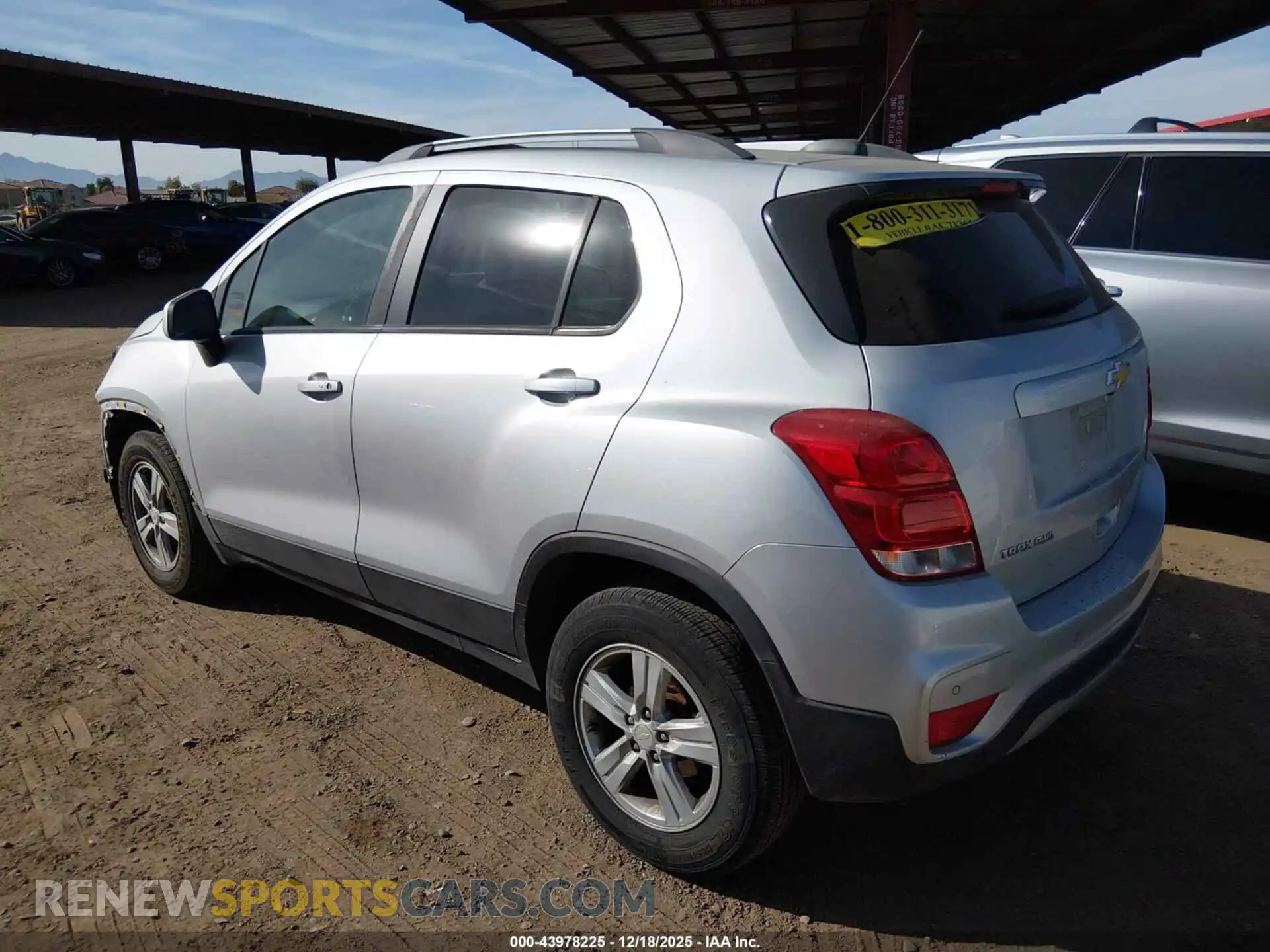 3 Фотография поврежденного автомобиля KL7CJPSM7NB520207 CHEVROLET TRAX 2022